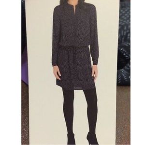 Hilary Radley Sz M Long Sleeve Top - Navy dress